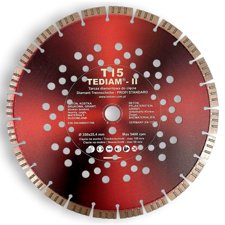 Tarcza diamentowa T15 TEDIAM